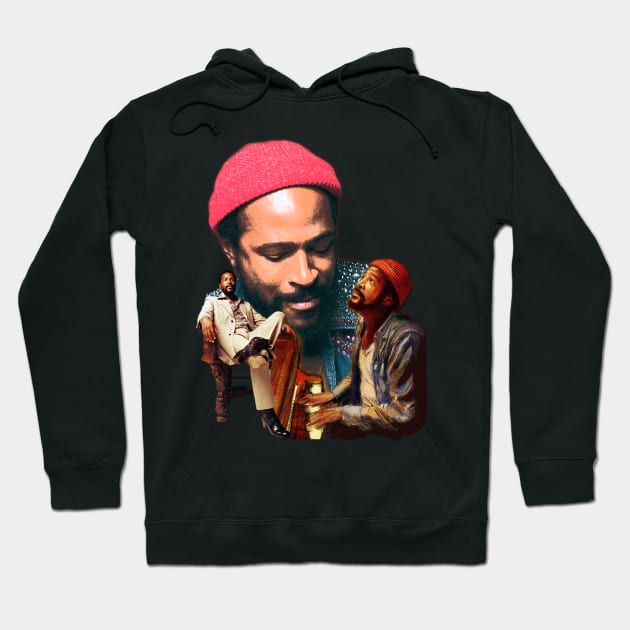 Marvin Gaye - Retro Fade Hoodie by chanda's